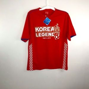 NWT! Officially Licensed KFA Korea Football Association Large Football Jersey